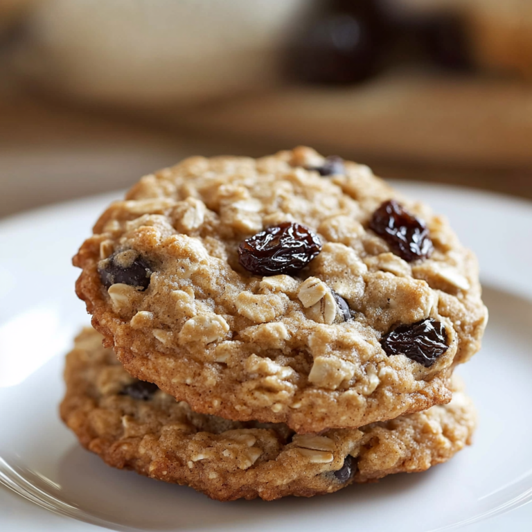 Delicious Chewy Oatmeal Raisin Cookies Recipe