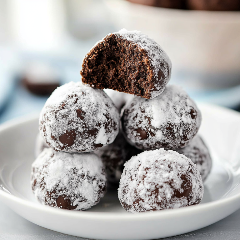 Delightful Double Chocolate Snowball Cookies Recipe