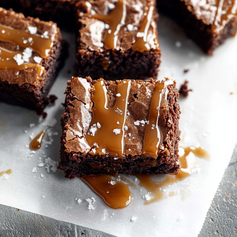 Decadent Salted Caramel Brownies Recipe