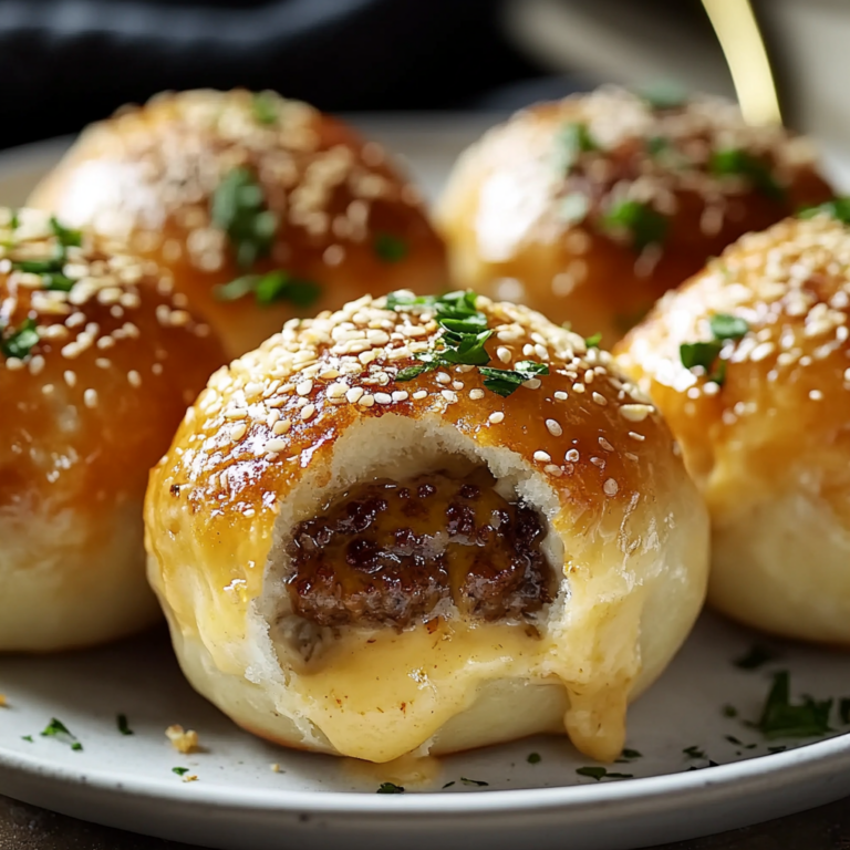 Garlic Parmesan Cheeseburger Bombs Recipe