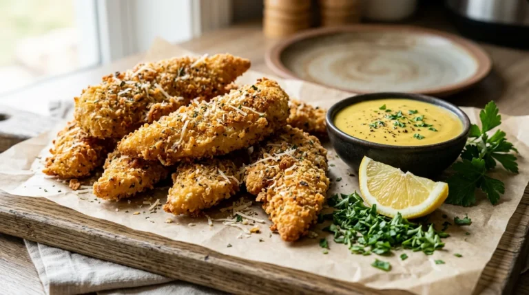 Crispy Parmesan Air Fryer Chicken Tenders Recipe