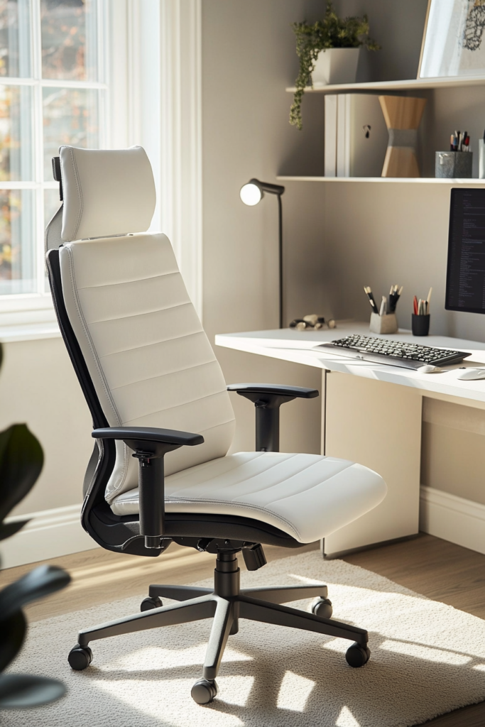 peaceful home office setup