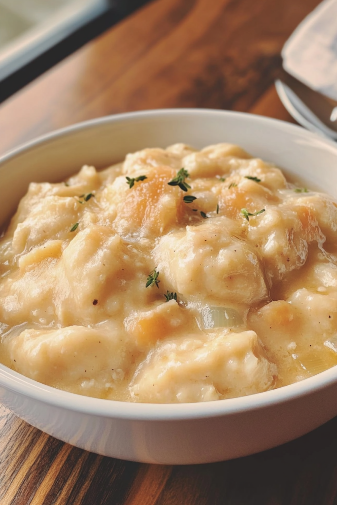 Slow Cooker Chicken and Dumplings