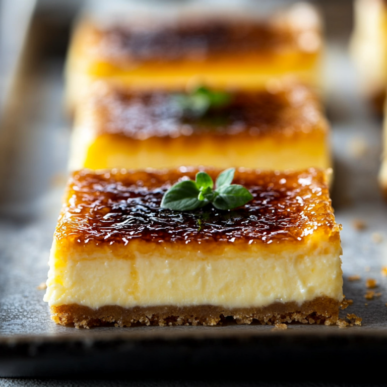 Crème Brûlée Cheesecake Bars