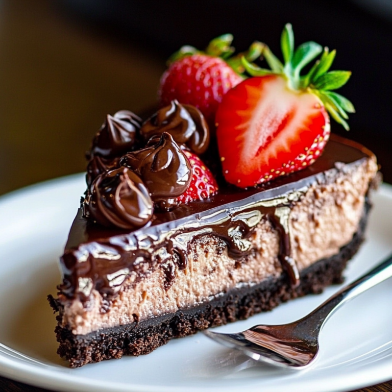 Decadent Chocolate Strawberry Cheesecake Recipe