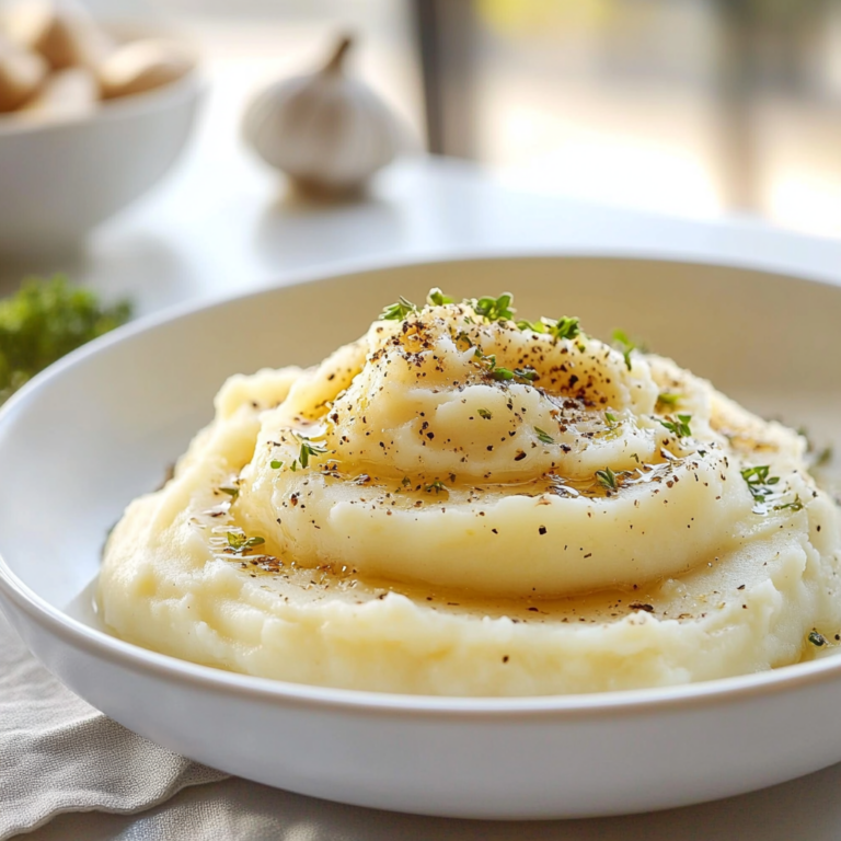 Creamy Mashed Potatoes with Roasted Garlic Recipe