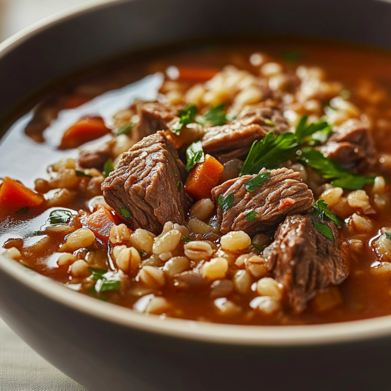 Hearty Beef and Barley Soup Recipe