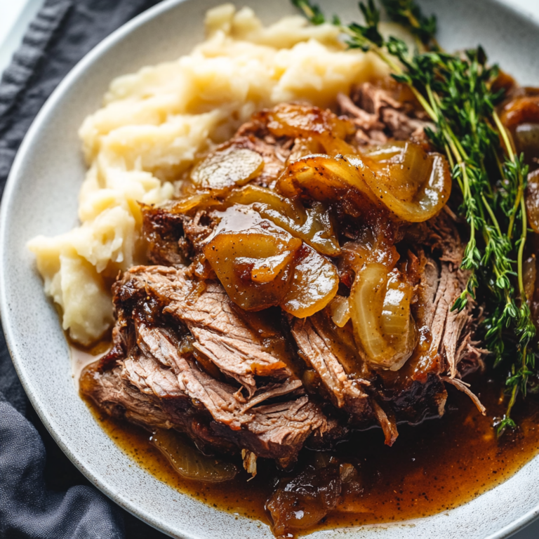 Delicious Instant Pot French Onion Pot Roast Recipe