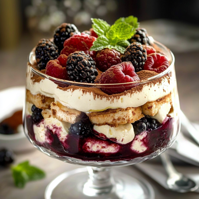 Delightful Berry Tiramisu Trifle Recipe