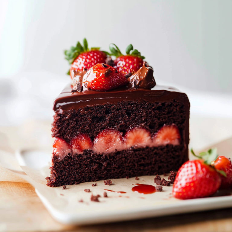 Delicious Chocolate Strawberry Cake Recipe