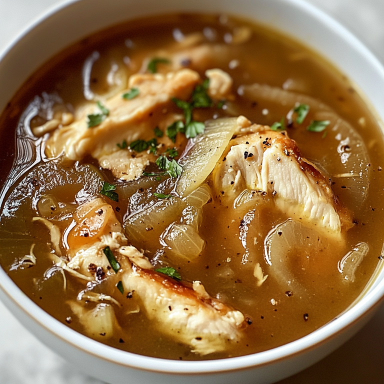 French Onion Chicken Soup