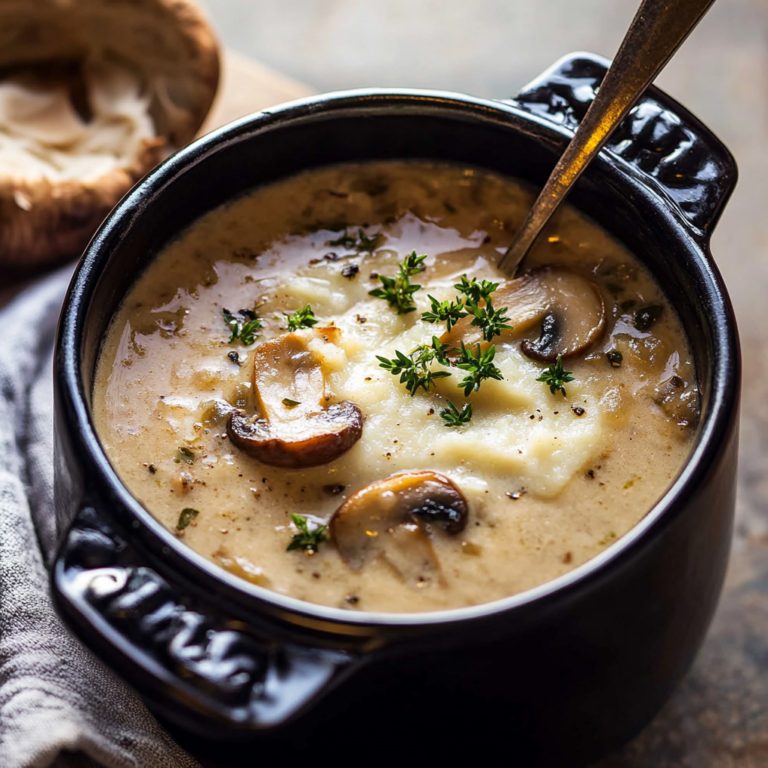 Easy Creamy French Onion and Mushroom Soup Recipe
