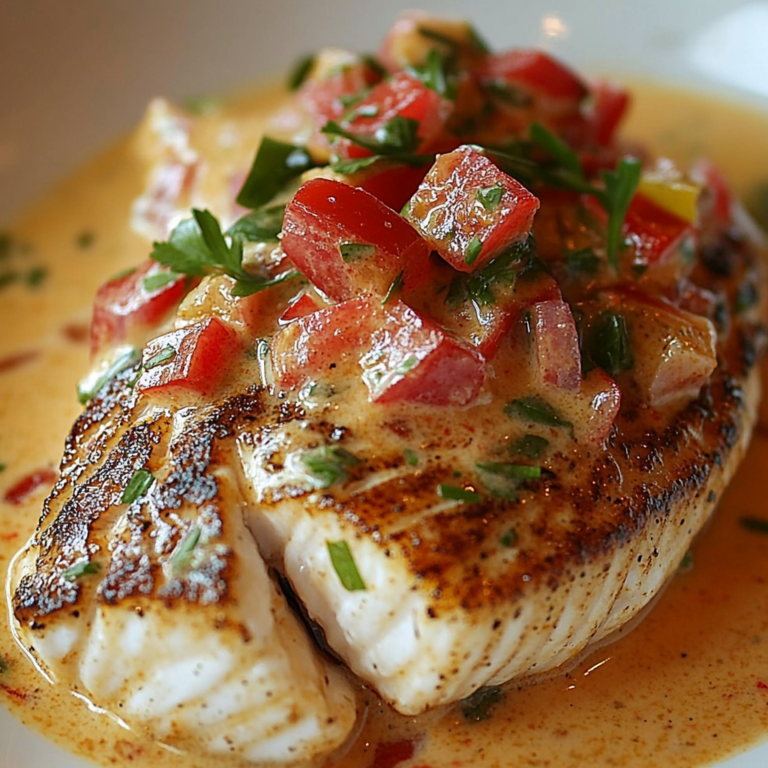 Delicious Red Snapper with Creamy Creole Sauce Recipe