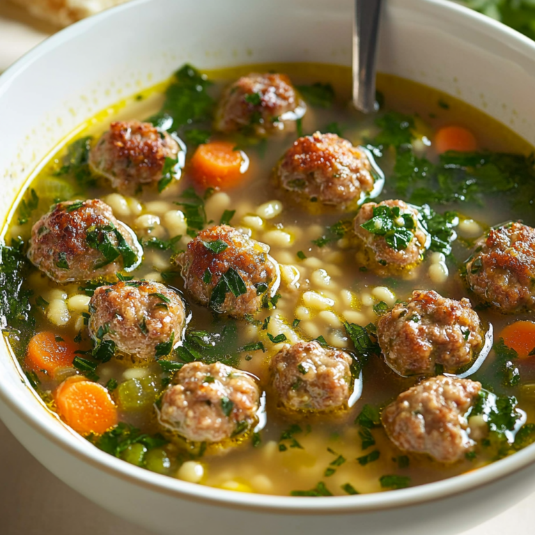 Italian Wedding Soup with Meatballs