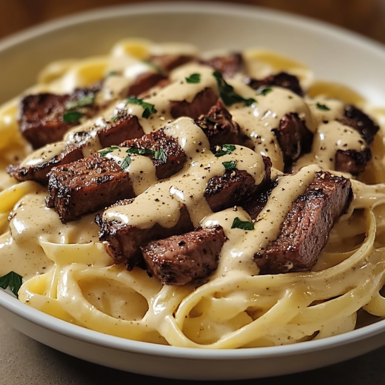 Delicious Creamy Cajun Steak Alfredo Recipe