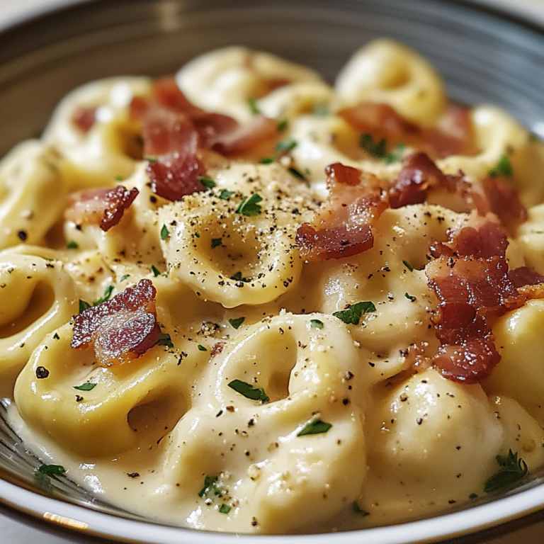 Delicious Bacon Tortellini Alfredo Recipe