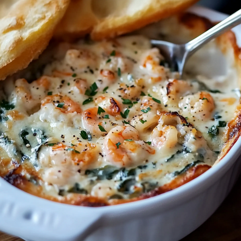 Delicious Creamy Seafood Spinach Dip Recipe
