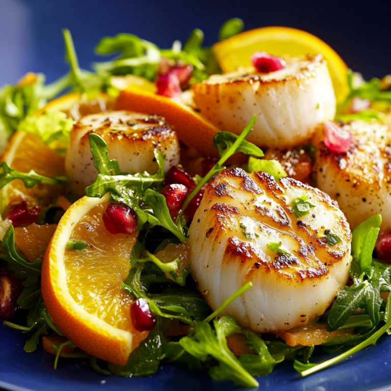 Refreshing Citrus Scallop Salad with Pomegranate Bliss Recipe