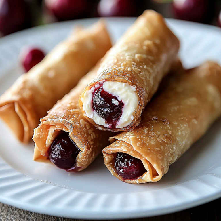 Cherry Cream Cheese Egg Rolls Recipe