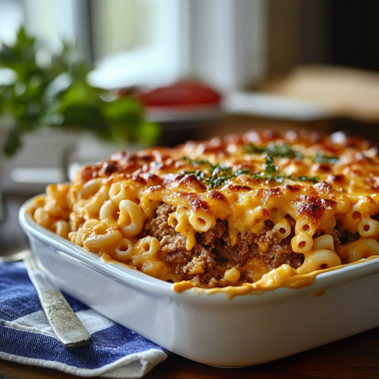 Delicious Mac and Cheese Meatloaf Casserole Recipe