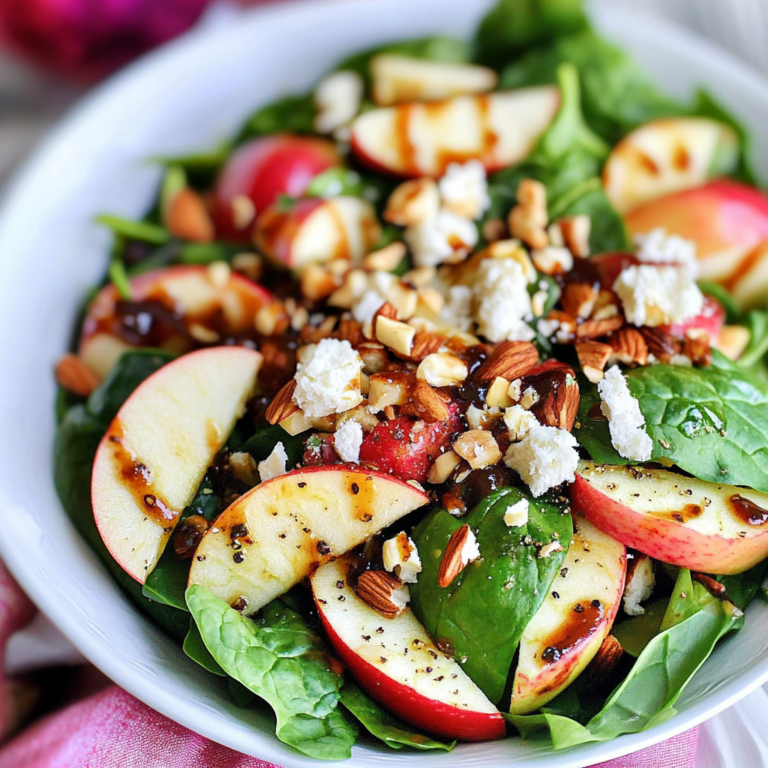 Delicious Hot Spinach Apple Salad Recipe