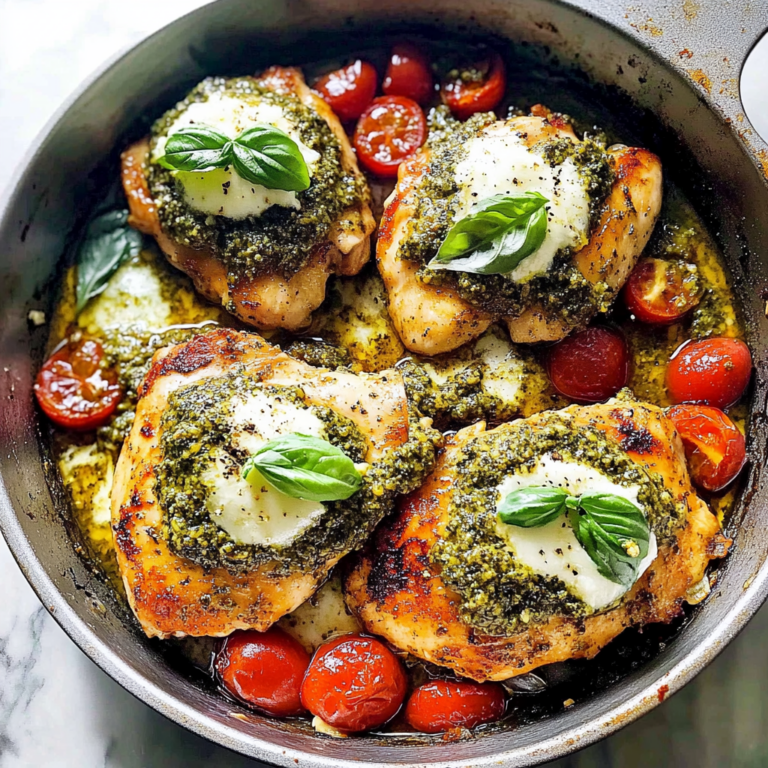 Crunchy Baked Pesto Chicken Thighs Recipe