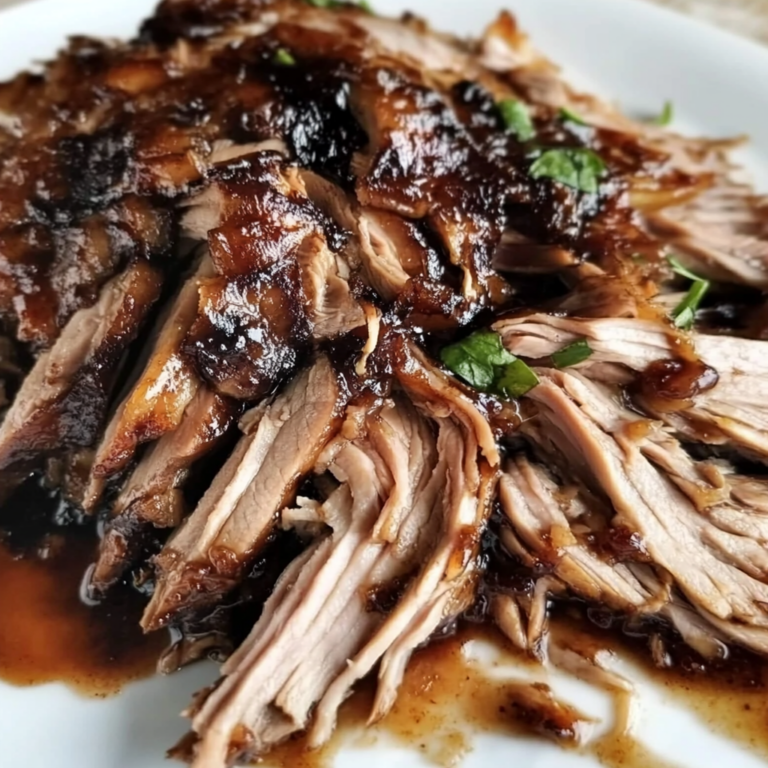 Irresistible Slow Cooker Balsamic Brown Sugar Pork Roast