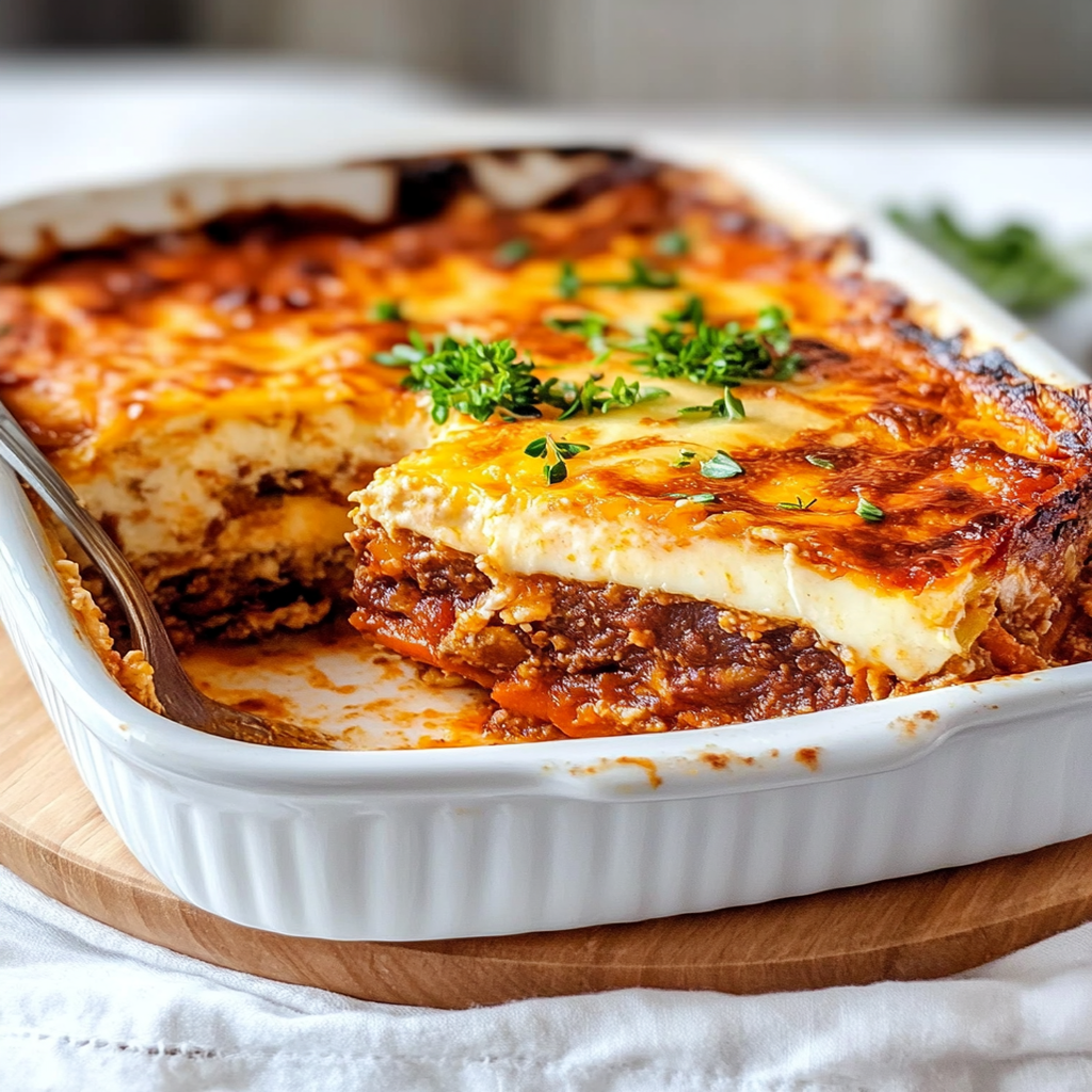 Sweet Potato Greek Moussaka
