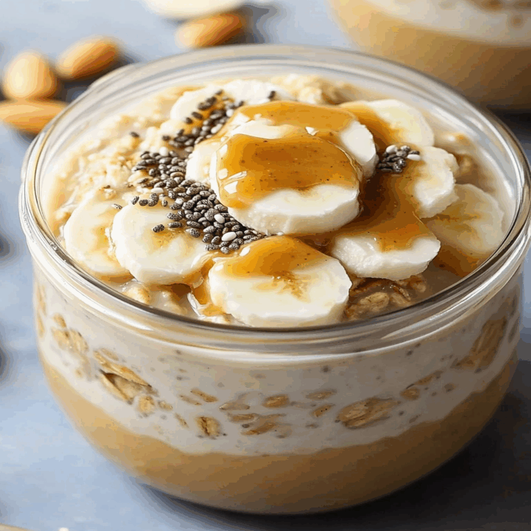 Delicious Overnight Oats with Chia and Almond Butter