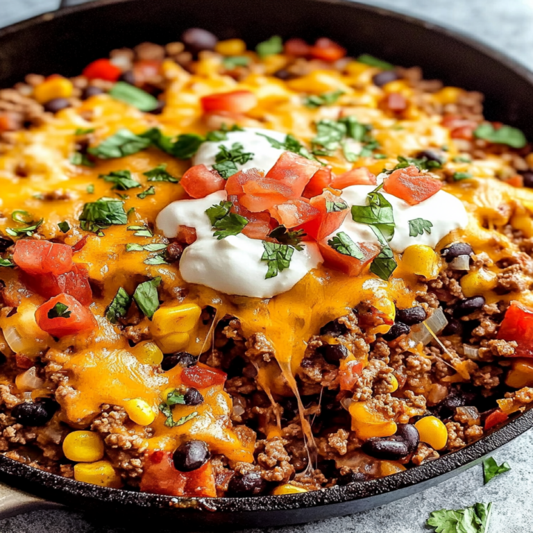 Delicious Ground Beef Taco Skillet Recipe in 30 Minutes