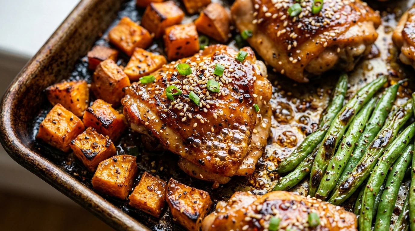 Sheet Pan Honey Garlic Chicken and Vegetables