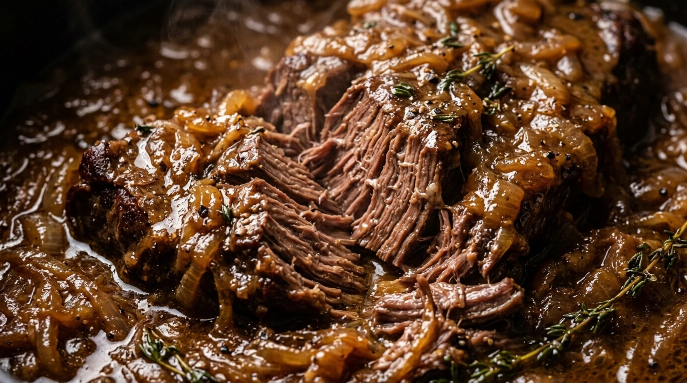 Slow Cooker French Onion Pot Roast